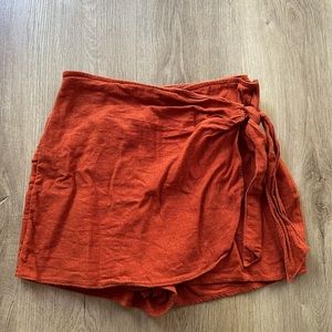 Abercrombie side tie skort, size small
